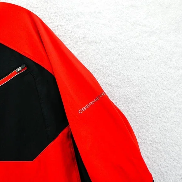 Obermeyer Jacket Large Womens‎ Orange 1/4 Zip Aspen Ski Colorado Casual Sporty - Picture 6 of 14